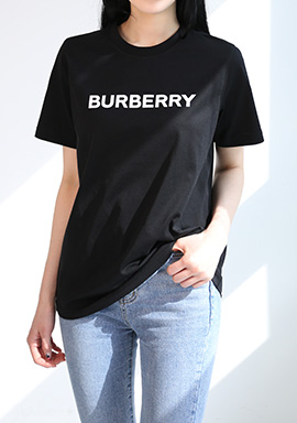 23SS 버버리 로고 디테일 여성 티셔츠 8055251 (BK)